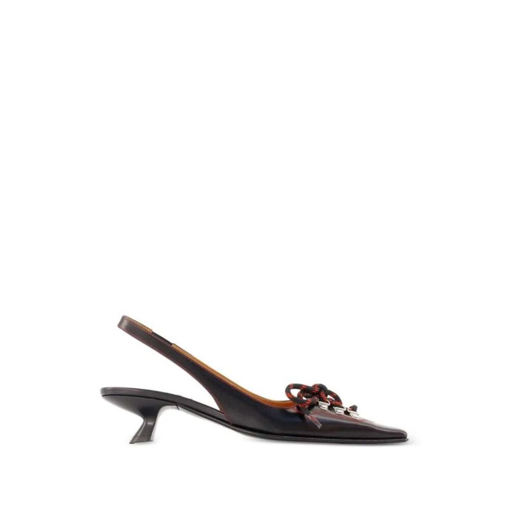 Marni Women Lace-Up Slingback Pumps